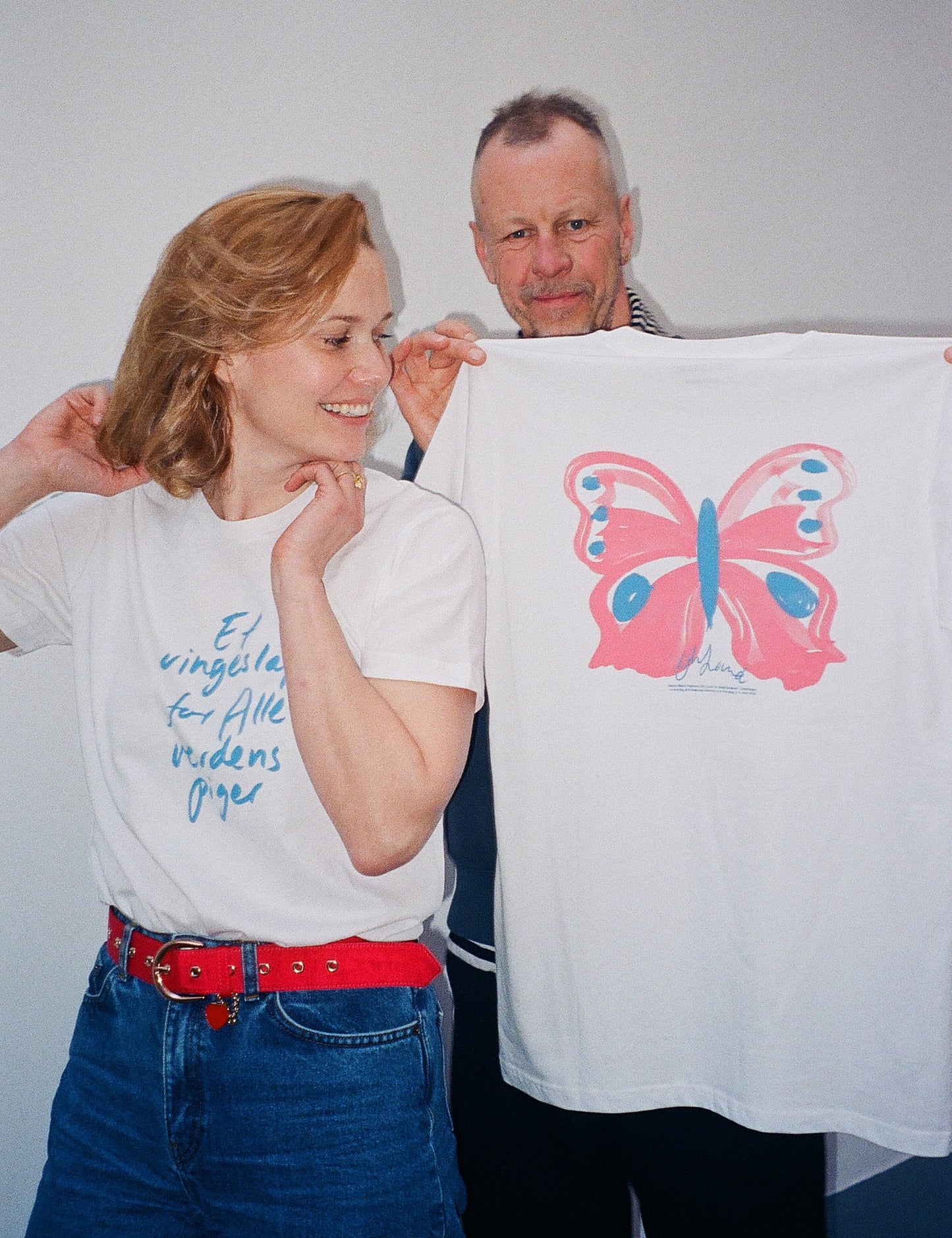 Fine Jersey Oh Land Tee, White