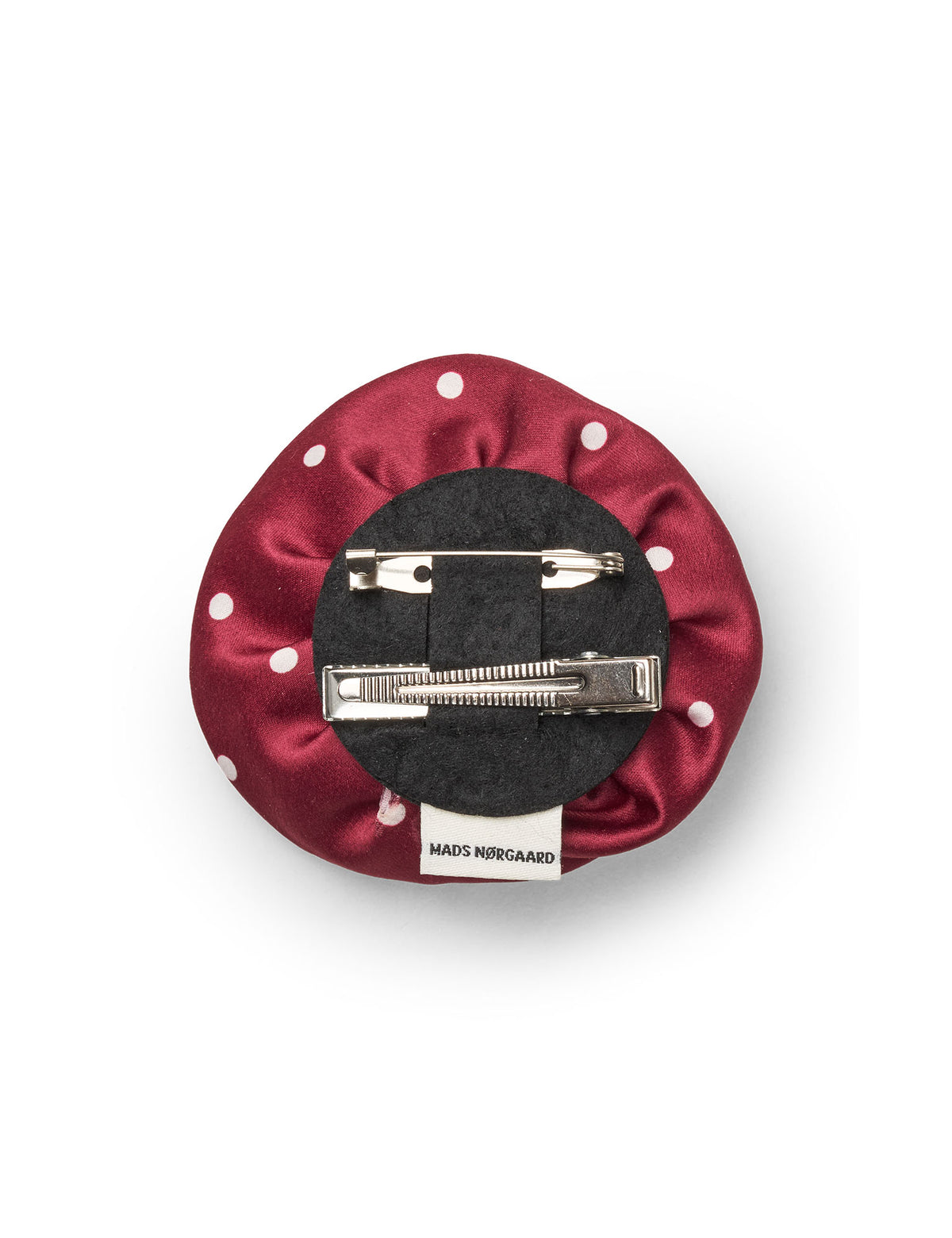 MN Rose Brooch, Dot Red/White