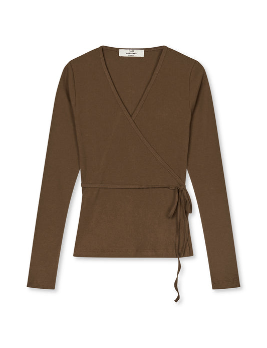 2x2 Cotton Susi LS Top, Cocoa