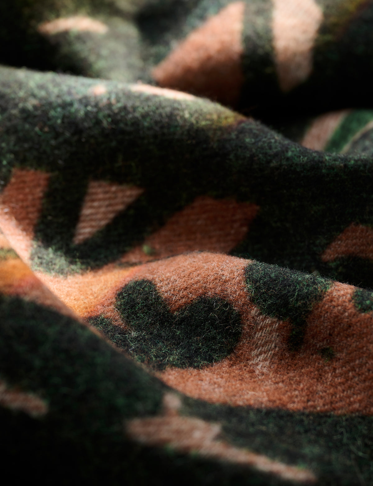 Woven Wool Vibskov Scarf, Brown