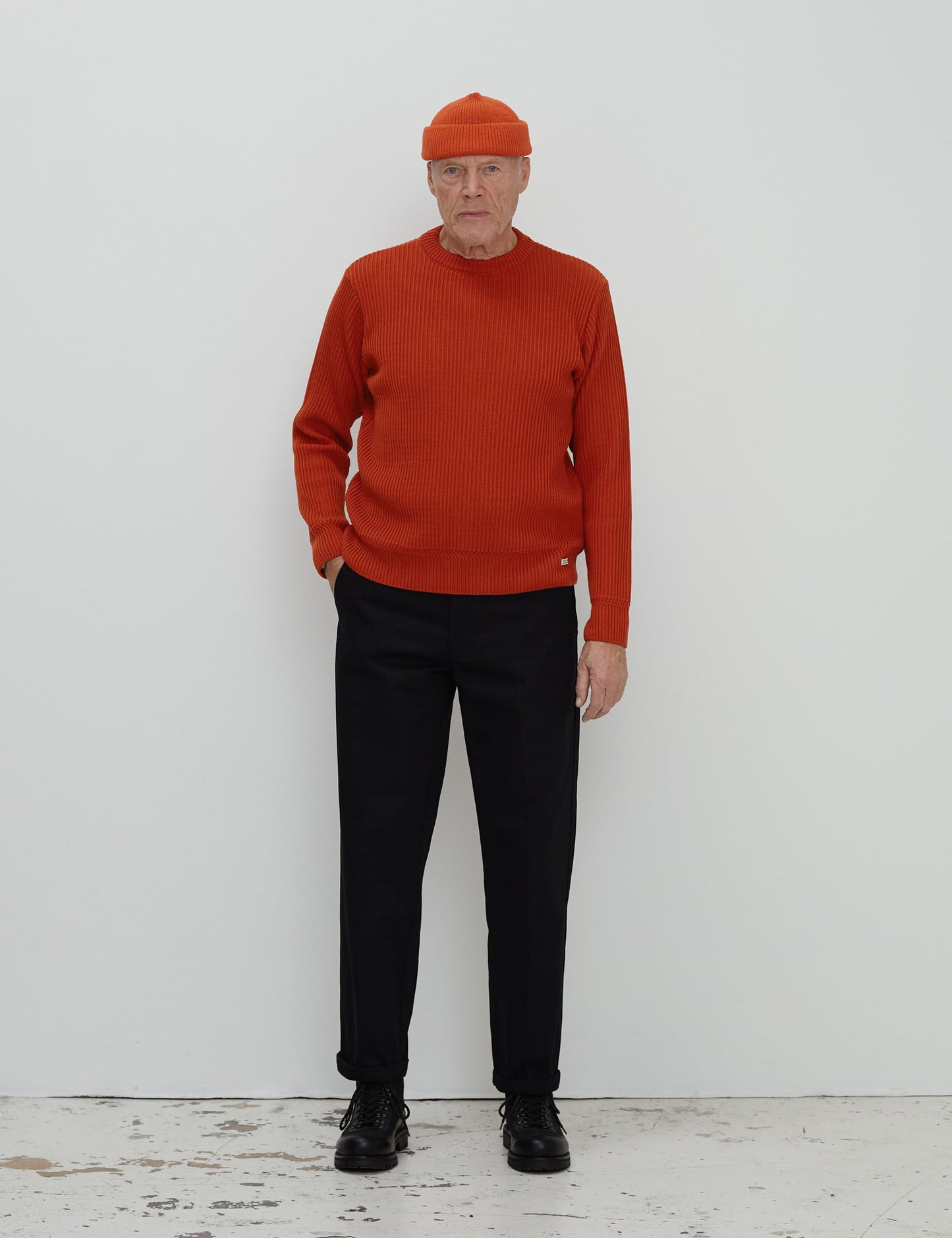 Sailor Wool Ragnar Sweater,  Orange