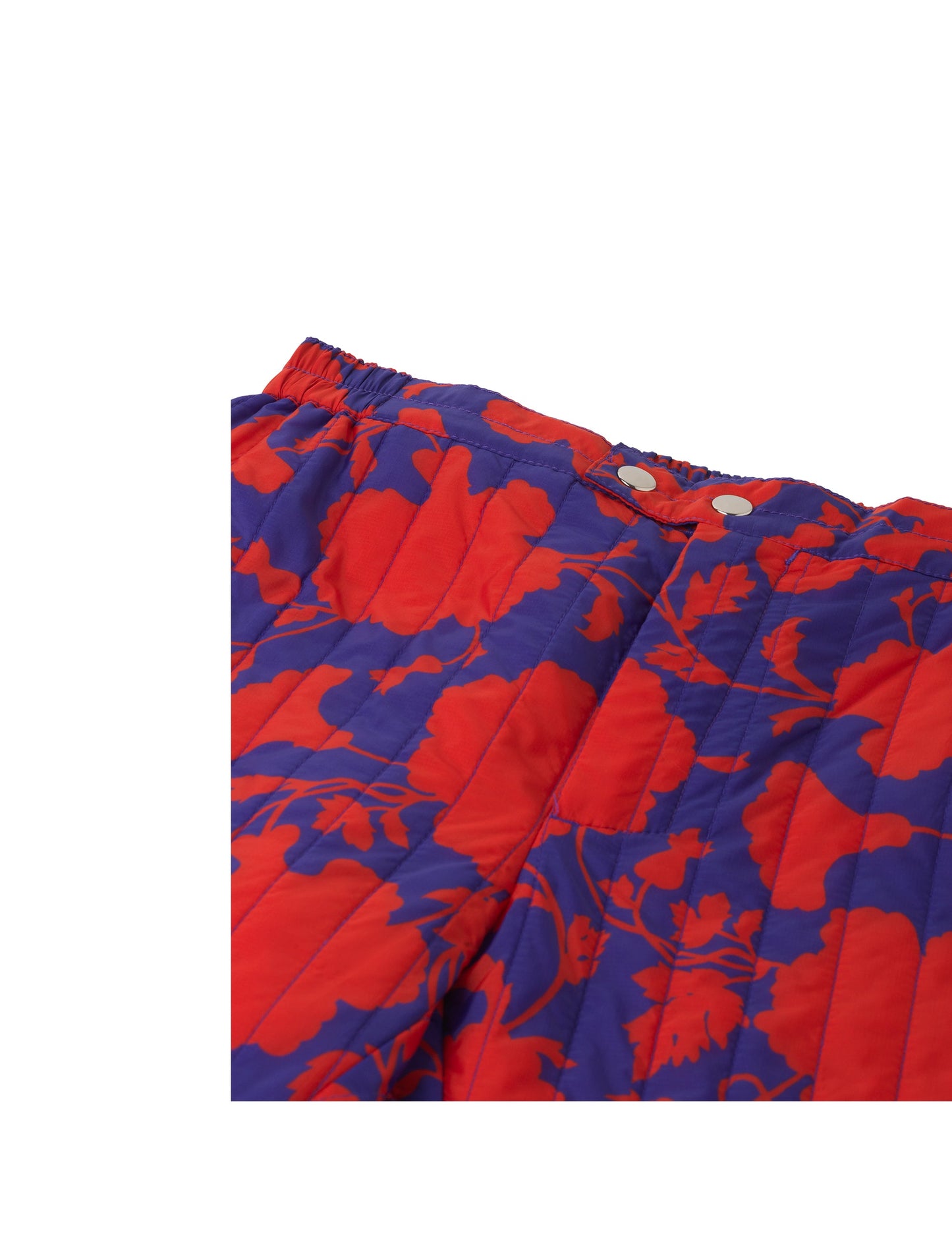 Liberty quilt Pansas,  Red/Blue