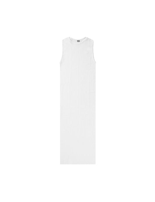 NPS Tank Dress Solid Colour, White