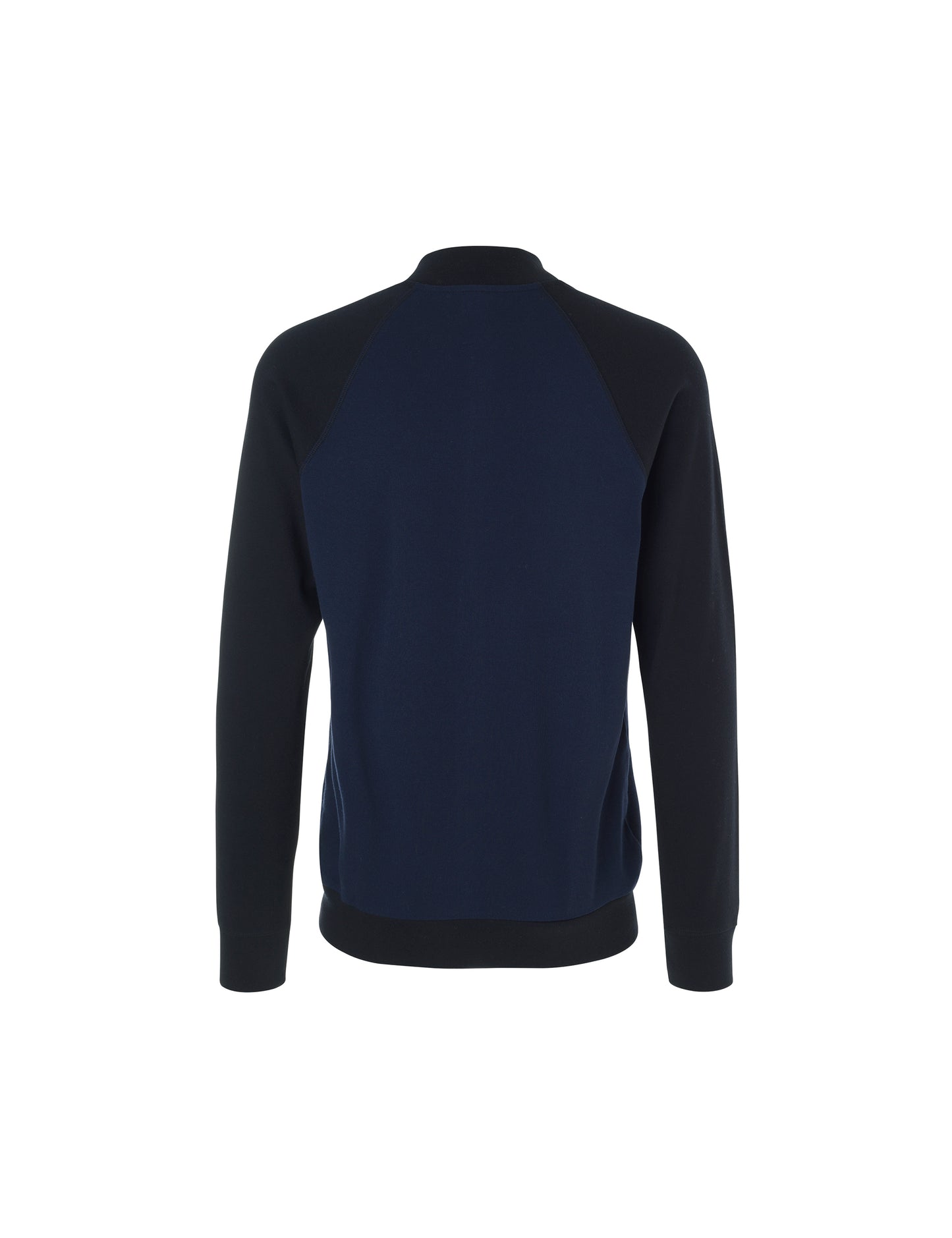 Cotton Rib Jacket Contrast, Black/Navy